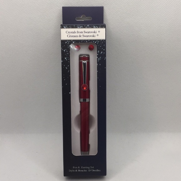 Crystals from Swarovski Pen & Earring Gift Set New - Picture 11 of 11